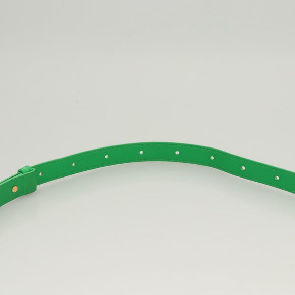 BOTTEGA VENETA MAXI INTRECCIATO Shoulder Bag Leather Green Auth 124769