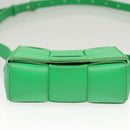 BOTTEGA VENETA MAXI INTRECCIATO Shoulder Bag Leather Green Auth 124769-5