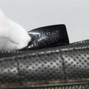 Christian Dior Accessory Pouch Canvas Black Silver Auth 124775-19