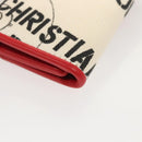 Christian Dior Hardcore Key Case Canvas White Red Auth 124776-16
