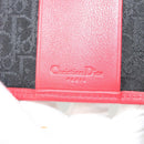 Christian Dior Hardcore Key Case Canvas White Red Auth 124776-18