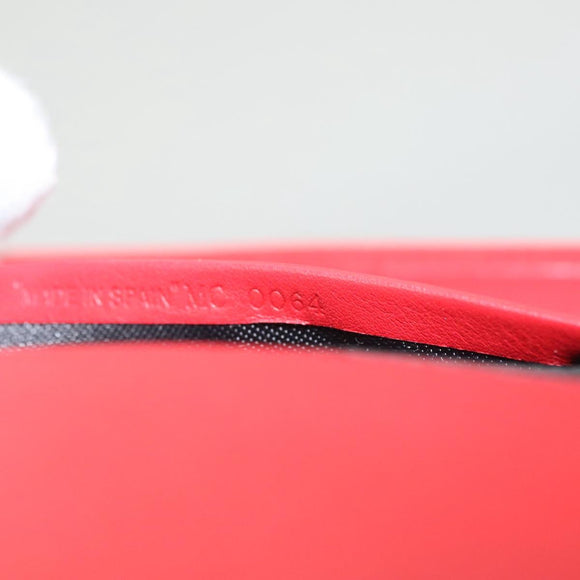 Christian Dior Hardcore Key Case Canvas White Red Auth 124776