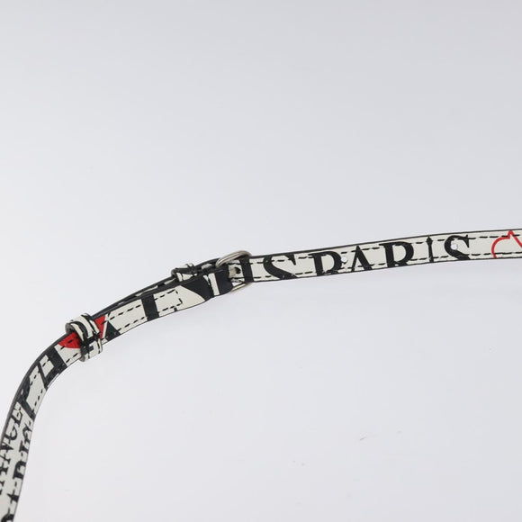 BALENCIAGA Hand Bag Leather 2way White Silver 593826 Auth 124781