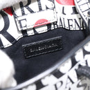 BALENCIAGA Hand Bag Leather 2way White Silver 593826 Auth 124781-16