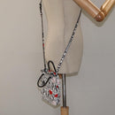 BALENCIAGA Hand Bag Leather 2way White Silver 593826 Auth 124781-22