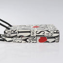 BALENCIAGA Hand Bag Leather 2way White Silver 593826 Auth 124781-5