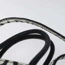 BALENCIAGA Hand Bag Leather 2way White Silver 593826 Auth 124781-8