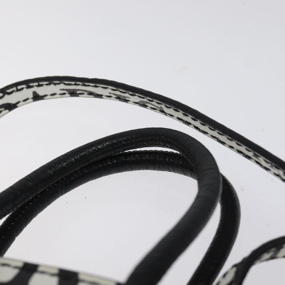 BALENCIAGA Hand Bag Leather 2way White Silver 593826 Auth 124781