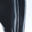 BALLY Chain Shoulder Bag Leather White Gold Auth 124788-18