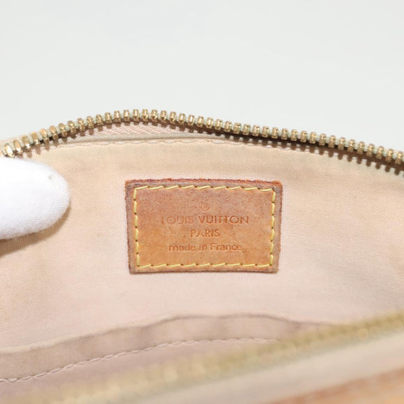 LOUIS VUITTON Monogram Vernis Alma BB Hand Bag Beige Dunne M90175 LV Auth 124804