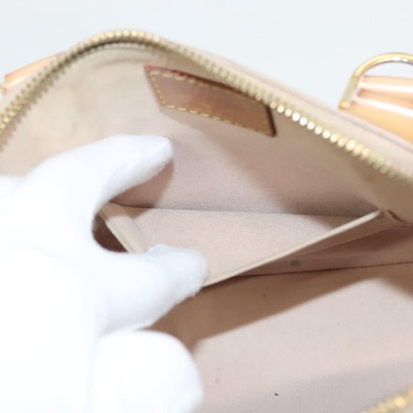 LOUIS VUITTON Monogram Vernis Alma BB Hand Bag Beige Dunne M90175 LV Auth 124804