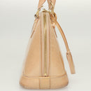 LOUIS VUITTON Monogram Vernis Alma BB Hand Bag Beige Dunne M90175 LV Auth 124804-5