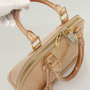 LOUIS VUITTON Monogram Vernis Alma BB Hand Bag Beige Dunne M90175 LV Auth 124804-6