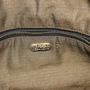 FENDI Zucca Canvas Vanity Pouch Black Brown Gold Auth 124810-18