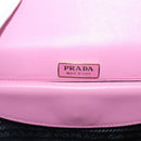 PRADA Shoulder Bag Leather Pink Gold Auth 124811-10