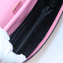 PRADA Shoulder Bag Leather Pink Gold Auth 124811-11