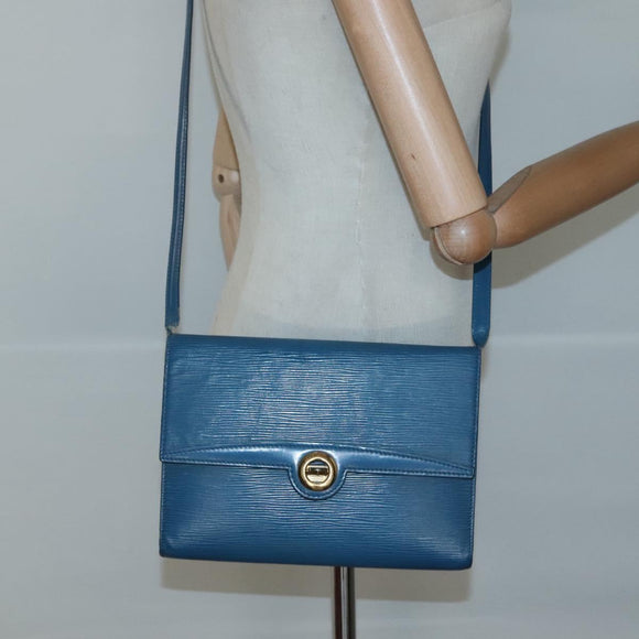 LOUIS VUITTON Epi Pochette Arche Shoulder Bag Blue M52575 LV Auth 124831