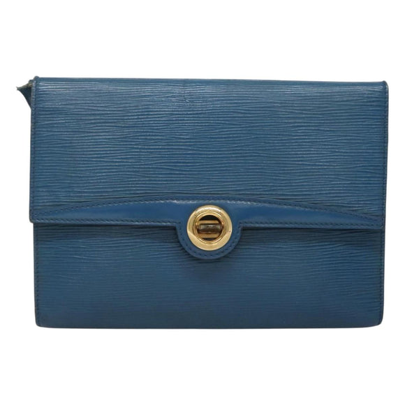 LOUIS VUITTON Epi Pochette Arche Shoulder Bag Blue M52575 LV Auth 124831