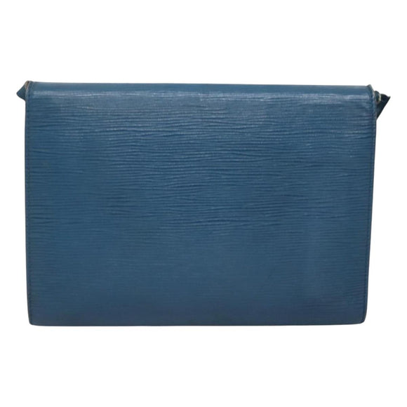 LOUIS VUITTON Epi Pochette Arche Shoulder Bag Blue M52575 LV Auth 124831