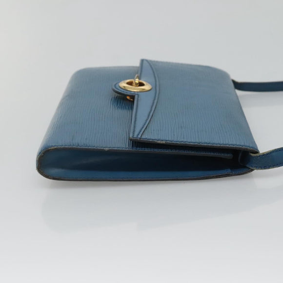 LOUIS VUITTON Epi Pochette Arche Shoulder Bag Blue M52575 LV Auth 124831