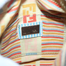 FENDI Zucca Canvas Hand Bag Light Blue Gold Auth 124832-17