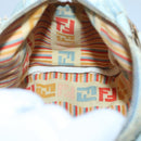 FENDI Zucca Canvas Hand Bag Light Blue Gold Auth 124832-20