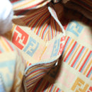 FENDI Zucca Canvas Hand Bag Light Blue Gold Auth 124832-21