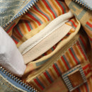 FENDI Zucca Canvas Hand Bag Light Blue Gold Auth 124832-22