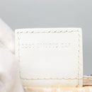 FENDI Zucchino Canvas Hand Bag Beige Silver Auth 124833-20