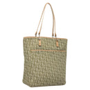 Christian Dior Trotter Canvas Tote Bag Khaki Silver Auth 124835-1