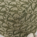 Christian Dior Trotter Canvas Tote Bag Khaki Silver Auth 124835-17