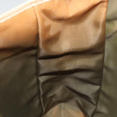 Christian Dior Trotter Canvas Tote Bag Khaki Silver Auth 124835-11