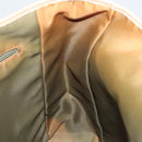 Christian Dior Trotter Canvas Tote Bag Khaki Silver Auth 124835-19