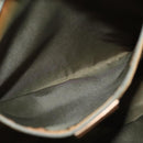 Christian Dior Trotter Canvas Tote Bag Khaki Silver Auth 124835-21