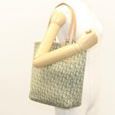 Christian Dior Trotter Canvas Tote Bag Khaki Silver Auth 124835-22