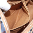 Burberrys Nova Check Shoulder Bag PVC Blue Gold Auth 124836-20