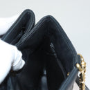 BALLY Shoulder Bag Leather Black Gold Auth 124841-23