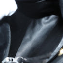 BALLY Shoulder Bag Leather Black Gold Auth 124841-10