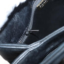 BALLY Shoulder Bag Leather Black Gold Auth 124841-26