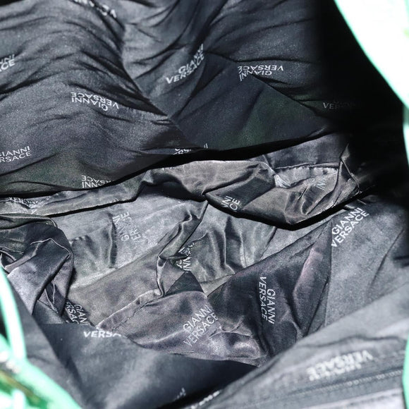 Gianni Versace Backpack Nylon Green Auth 124844