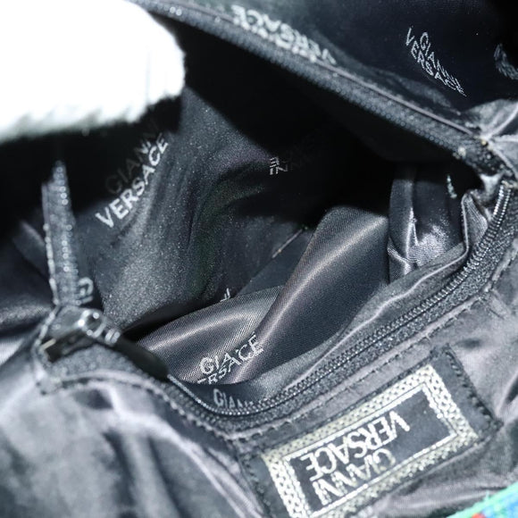 Gianni Versace Backpack Nylon Green Auth 124844