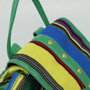 Gianni Versace Backpack Nylon Green Auth 124844-6