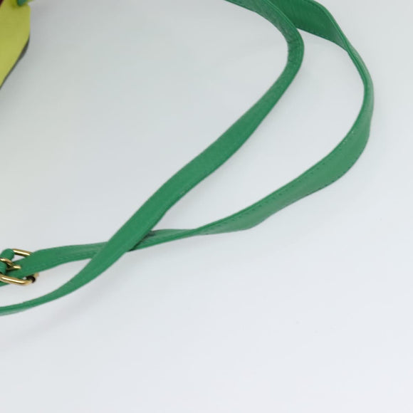 Gianni Versace Backpack Nylon Green Auth 124844