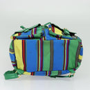 Gianni Versace Backpack Nylon Green Auth 124844-5