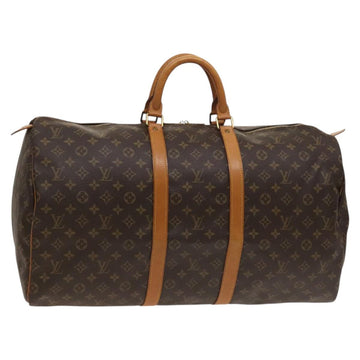 LOUIS VUITTON Monogram Keepall 55 Boston Bag M41424 LV Auth 124846