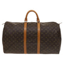 LOUIS VUITTON Monogram Keepall 55 Boston Bag M41424 LV Auth 124846-13