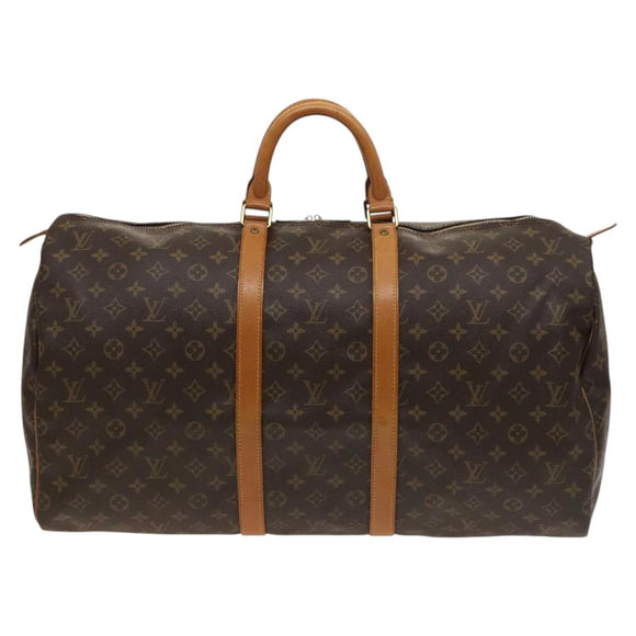 LOUIS VUITTON Monogram Keepall 55 Boston Bag M41424 LV Auth 124846