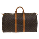 LOUIS VUITTON Monogram Keepall 55 Boston Bag M41424 LV Auth 124846-2