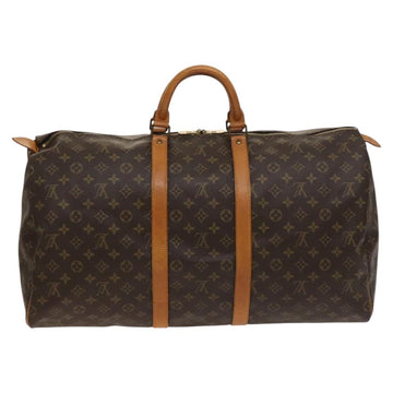 LOUIS VUITTON Monogram Keepall 55 Boston Bag M41424 LV Auth 124846 - 0