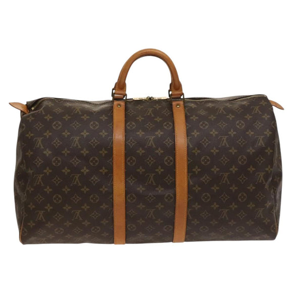 LOUIS VUITTON Monogram Keepall 55 Boston Bag M41424 LV Auth 124846